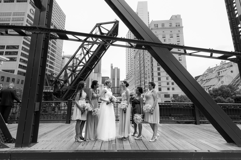 Kinzie Street Bridge Wedding Photos