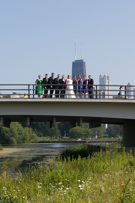 Lincoln Park Zoo Bridge Wedding Photos