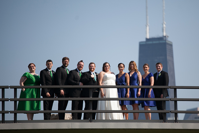 Lincoln Park Zoo Bridge Wedding Photo