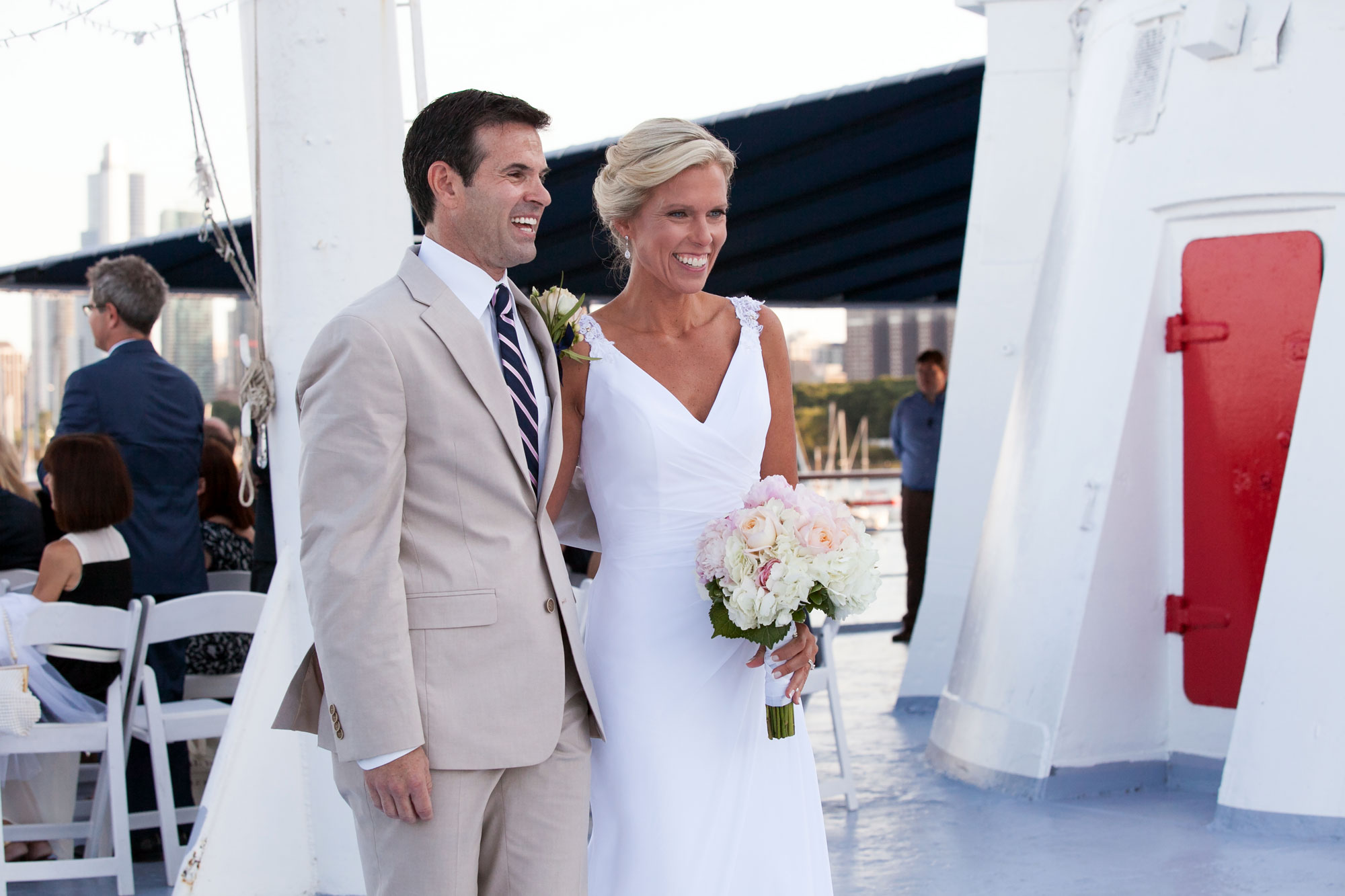 Wedding at the Columbia Yacht Club Dock