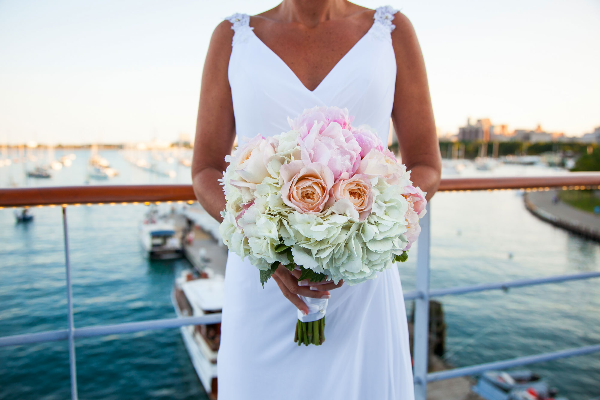 Chicago Lake Michigan - Wedding Bouquet