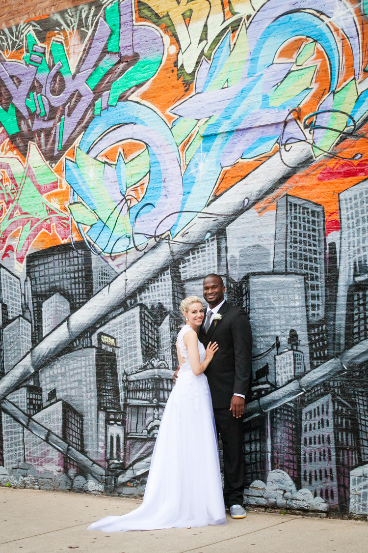 Brooklyn Industries Wicker Park Graffiti Wedding Photo