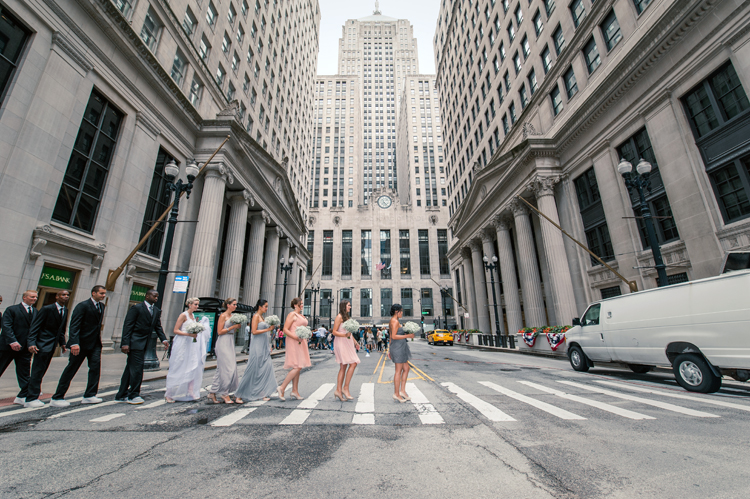 Chicago La Salle Street Wedding Photographs