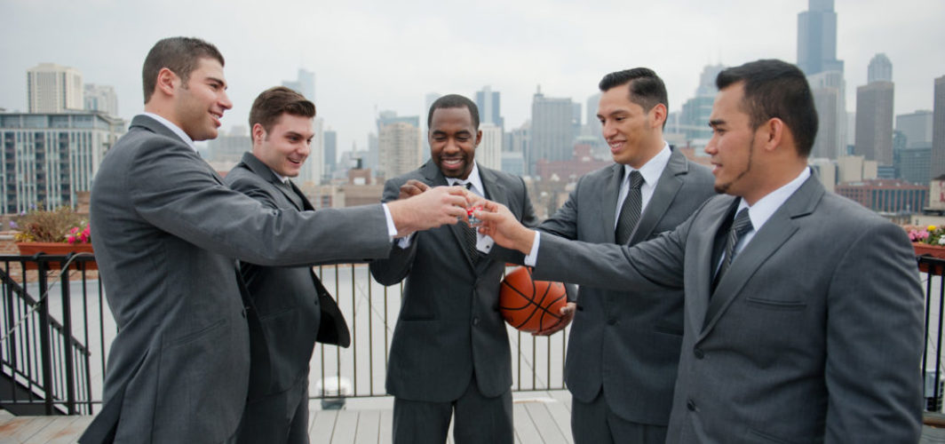 West Loop Wedding Groomsman