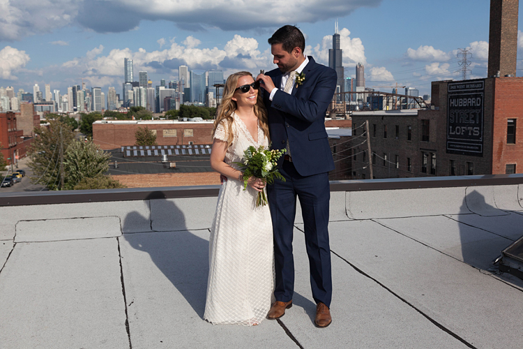Nick & Em Wedding at Hive on Hubbard Rooftop