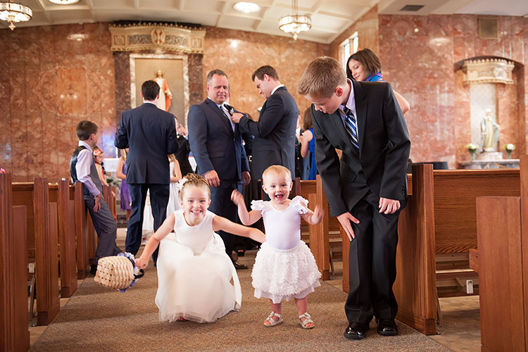 Chicago Wedding Ceremony Inside St. Christina's Church