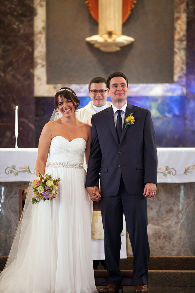 St. Christina's church wedding ceremony