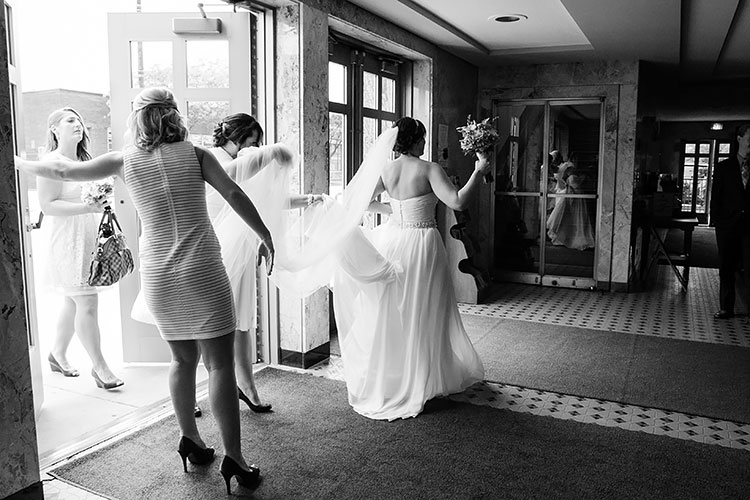 Bride Inside St. Christina's Church Chicago