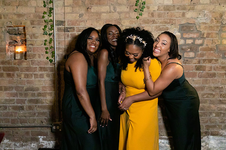 Brides Wedding Party Photo