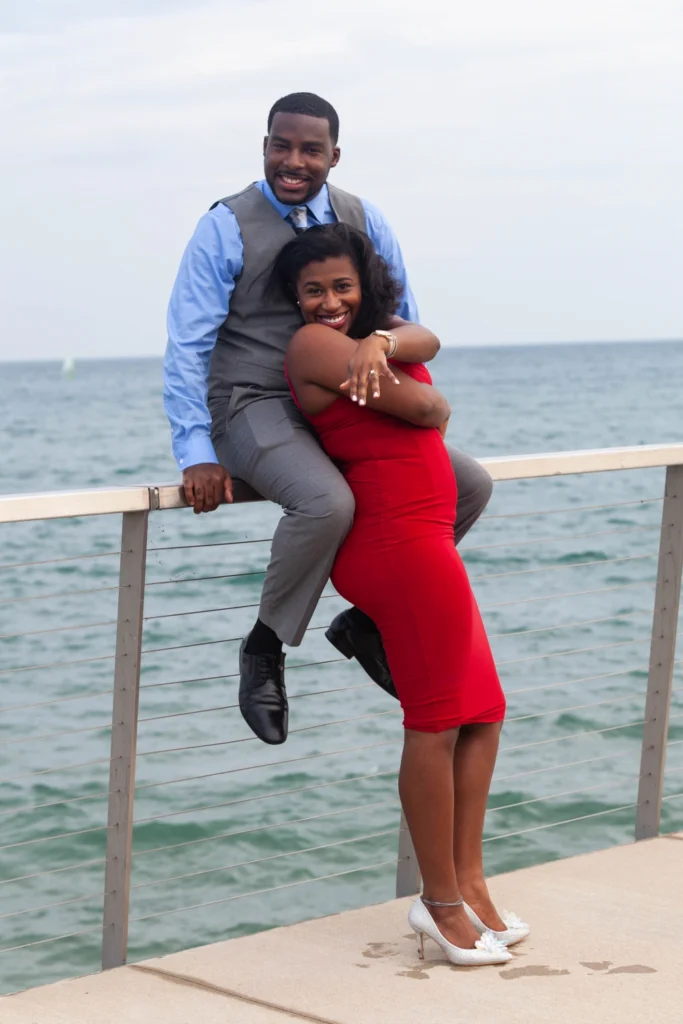Lakefront Engagement Photography in Chicago